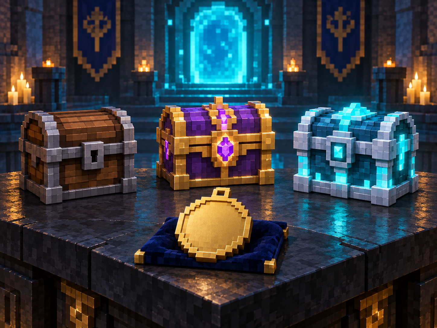 Original fan-made voxel artwork for Pre-order