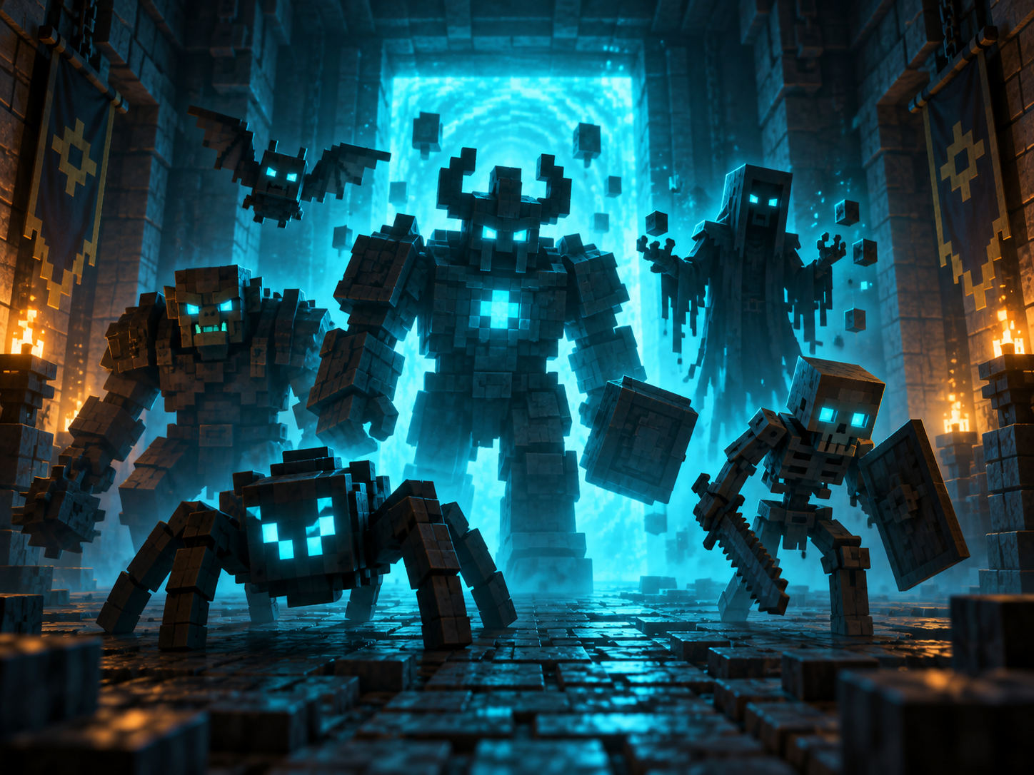 Original fan-made voxel artwork for Mob overview