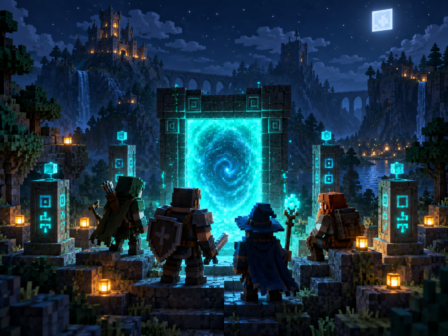Original fan-made voxel artwork for Local co-op