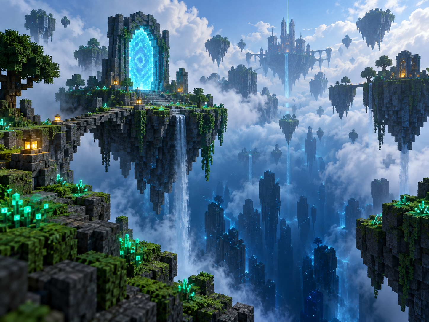 Original fan-made voxel artwork for Portals and rifts